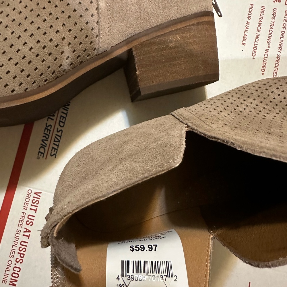 Women's Tan Suede Ankle Boots